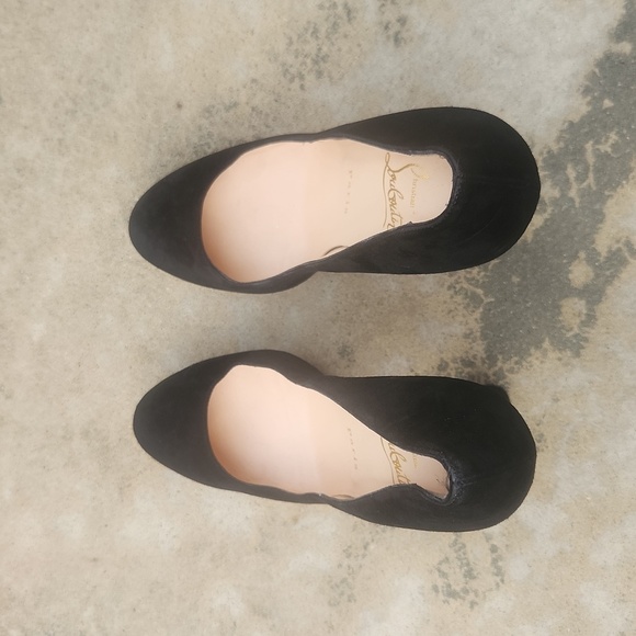 Christian Louboutin Bibi 140mm Platform High Heels with Platform in Black Suede - Picture 8 of 14